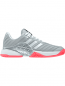 Preview: Adidas Damen Tennisschuhe Barricade silber-neonrot