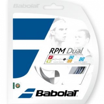 Babolat RPM DUAL 1.30mm Saitenset 12m schwarz-grau