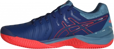 Asics Herren Tennisschuhe Gel Resolution 7 Clay blau-rotorange 46, 47 und 48 EU