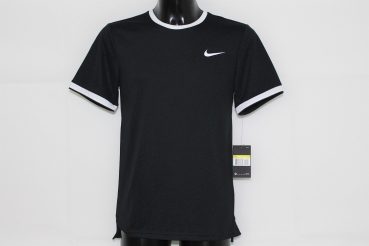 Preview: Nike Herren Court Shirt schwarz-weiß