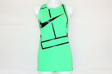 Nike Damen Tennis Tank Top Court Logo gruen-schwarz Gr. XL