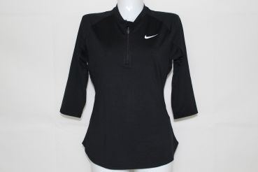 Nike Damen Tennis Court Pure 3/4 Sleeve schwarz-weiß