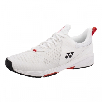 YONEX Herren Tennisschuhe POWER CUSHION SONICAGE 3 weiß-rot