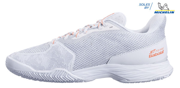 BABOLAT JET Tere CLAY Damen Sandplatz Tennisschuhe weiß