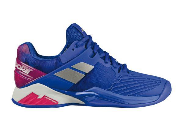 Babolat Propulse Fury Clay blau-lila-berry Damen Tennisschuhe Sandplatz