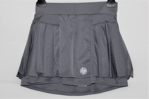 Adidas Damen Skirt Tennisrock Roland Garros silbergrau mit seperater Innenshorts Gr. XS