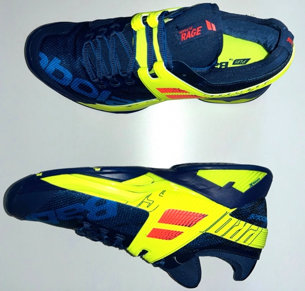 BABOLAT Propulse Rage Clay blau-gelb Herren All Court Tennisschuhe
