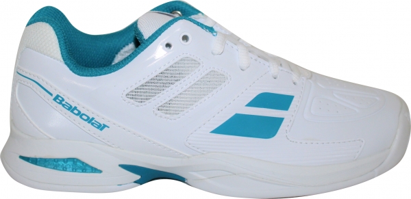 Babolat Kinder Tennisschuhe Propulse Team weiß-tuerkis