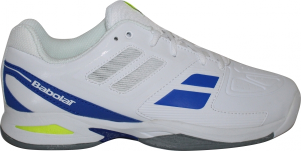 Babolat Kinder Tennisschuhe Propulse Team weiß-blau-gelb