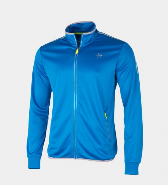 DUNLOP Mens Herren Knitted Jacket Jacke royalblau-silber