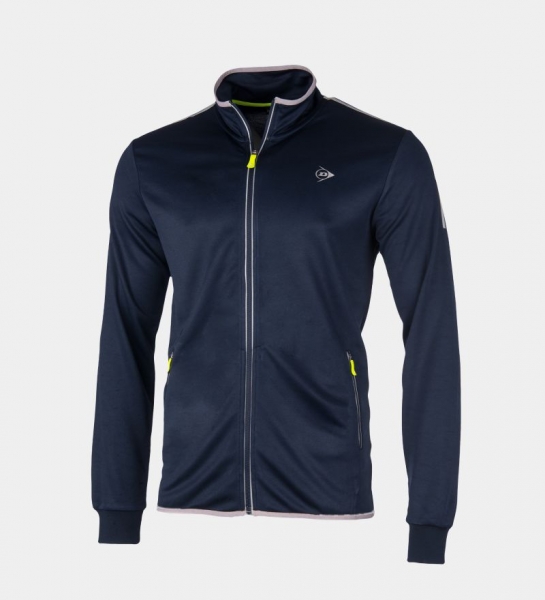 DUNLOP Mens Herren Knitted Jacket Jacke navy-silber