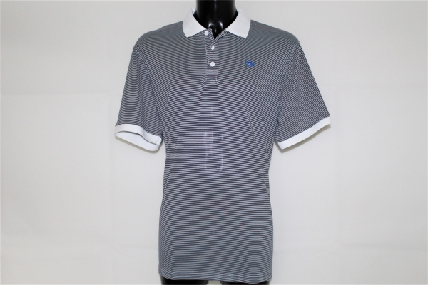 DUNLOP Poloshirt Herren weiss-navy striped