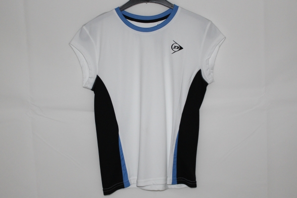 DUNLOP Mädchen Performance Shirt weiß-blau-schwarz Gr. 176
