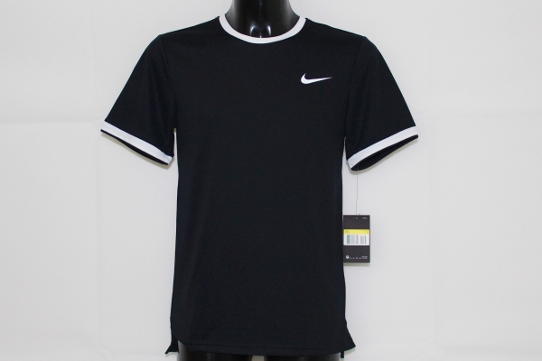 Nike Herren Court Shirt schwarz-weiß