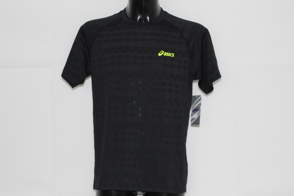 Asics Herren Tennis Shirt Resolution schwarz-neongelb