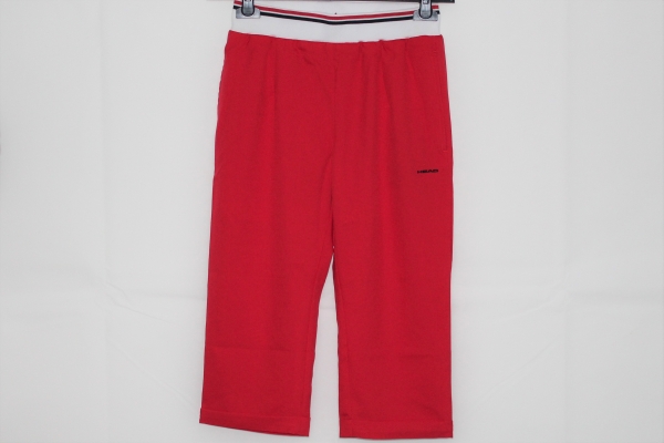 Head Damen Trainingshose 3/4 Pant rot-weiß Gr. S