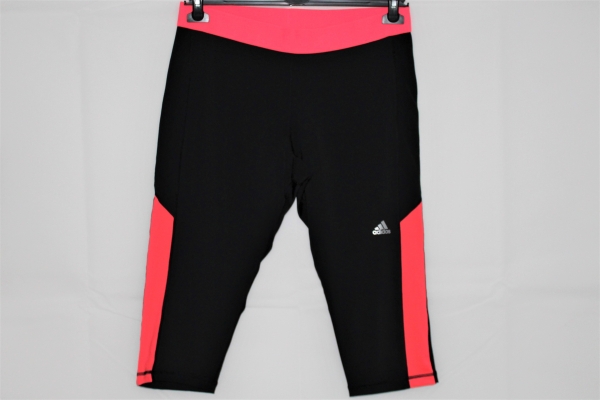 Adidas Damen Trainingshose 3/4 Leggins Techfit flashred-schwarz Gr. XL