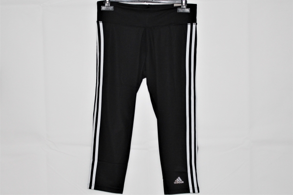 Adidas Damen D2M Trainingshose 3/4 Leggins schwarz-weiß