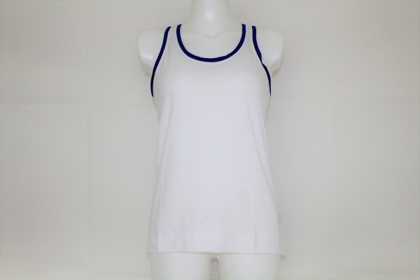 Adidas Damen Stella Mc Cartney Tank weiß-blau Gr. M