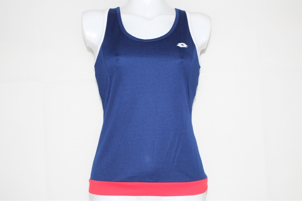 Lotto Damen Tennis Tank Top dunkelblau-rot-weiß Gr. S