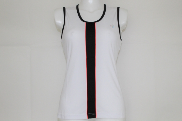 Limited Sports Damen Top weiß-navy-orange Gr. L