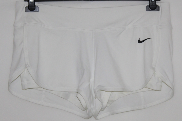 Nike Damen Tennisshort Court Short weiß-schwarz Gr. L