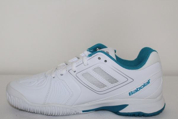 Babolat Kinder Tennisschuhe Propulse Team weiß-tuerkis