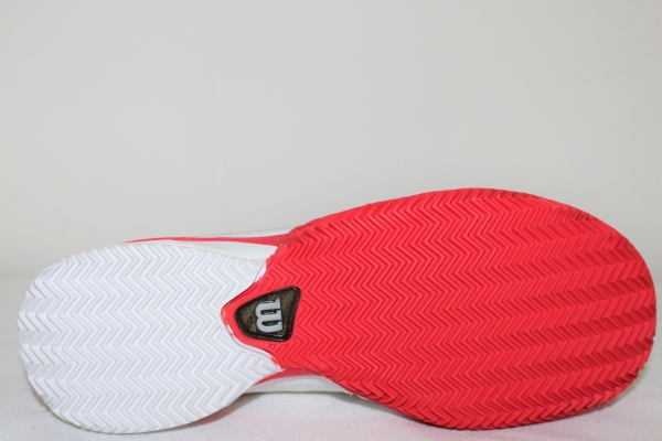 Wilson Rush Pro Clay Court Sandplatz Damen Tennisschuhe weiss-rot