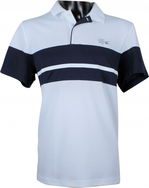 Lacoste Herren Tennis Polo Team RG weiß-dunkelblau