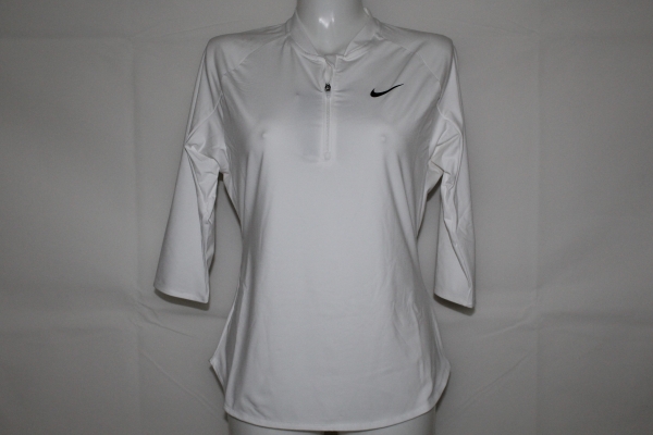 Nike Damen Tennis Court Pure 3/4 Sleeve weiß