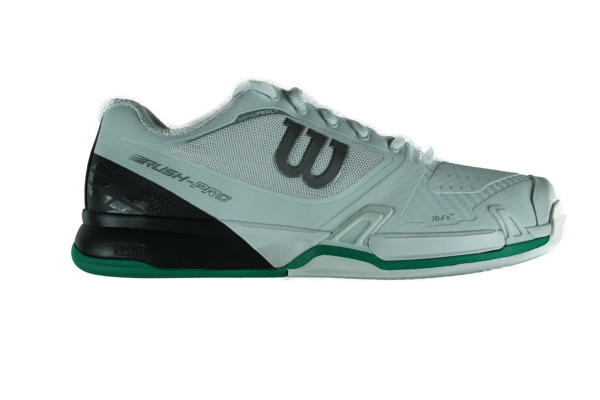 Wilson Herren Tennisschuhe Rush Pro Clay 2.5 weiss-grün Gr. 41 1/3 EU