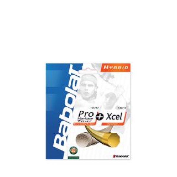 Babolat Hybrid Pro Hurricane Tour 1.25 und Exel 1.30 Saitensets