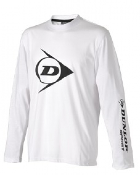 DUNLOP Promoline Unisex Longsleeve Shirt weiß Gr. S