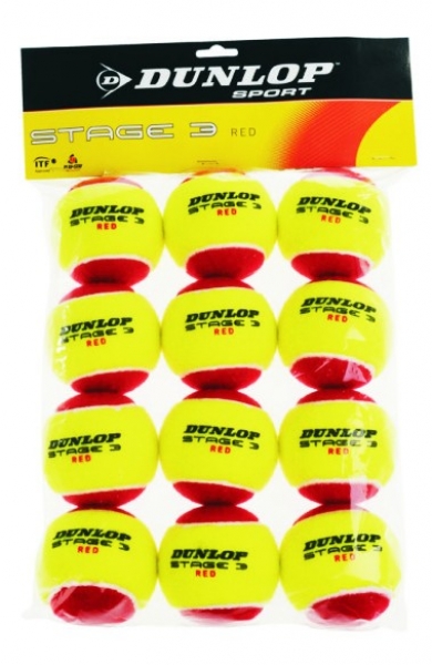 DUNLOP Stage 3 rot Druckverminderter Ball
