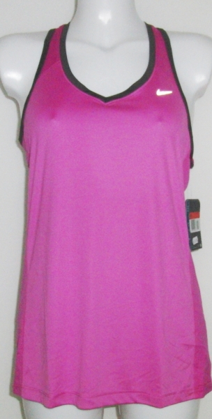 NIKE Damen Tour Tank pink-schwarz in Gr. L