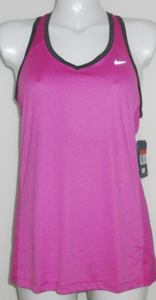 NIKE Damen Tour Tank pink-schwarz in Gr. L