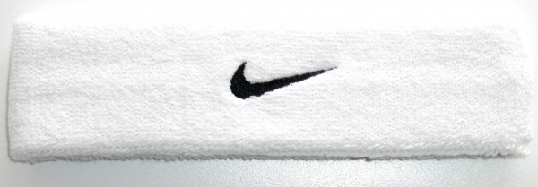 Nike Stirnband Baumwolle weiss-schwarz
