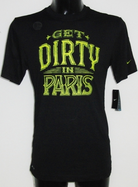 Nike Herren Shirt Dri Fit Tennis Shirt Dirty schwarz-gelb Gr. S