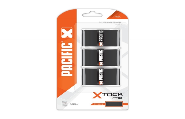 Pacific X Tack Pro 3er Overgrip Tennisgriffband Überband schwarz