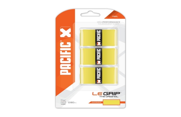 Pacific Le Grip The Original 3er Overgrip Tennisgriffband Überband gelb