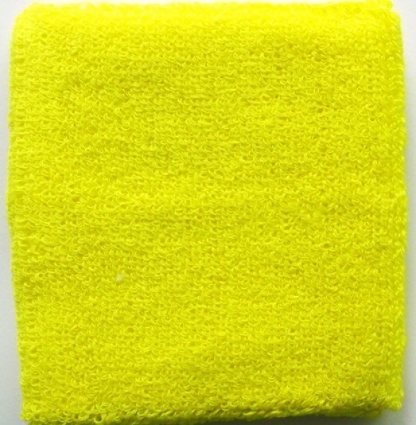 Schweissband Wristband klein hellgelb