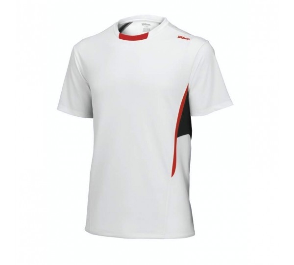 Wilson Jungen SS Crew Funktions T Shirt weiß Gr. L