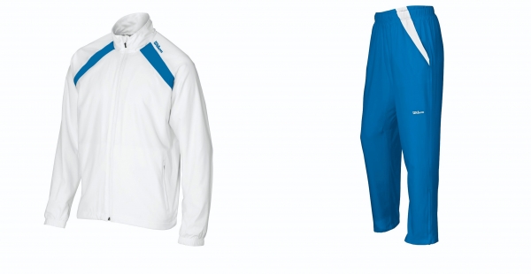Wilson Trainingsanzug Woven Warm Up weiß-pool XXL