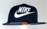 Nike FLAT CAP dunkelblau-weiß